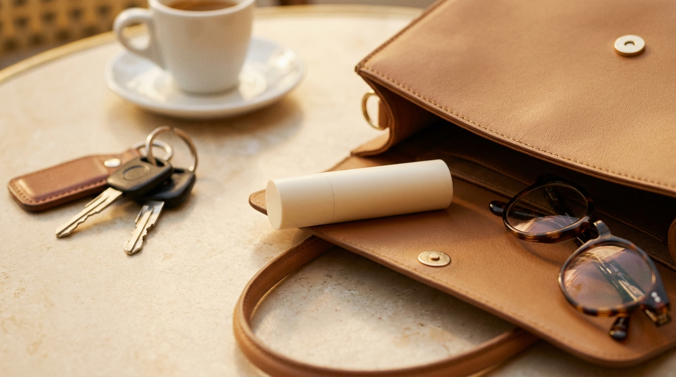 Le stick dans un sac à main